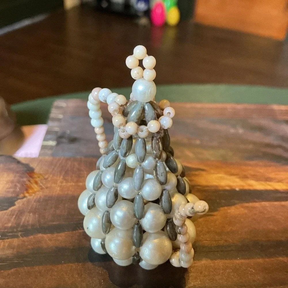 Pearl beaded miniature